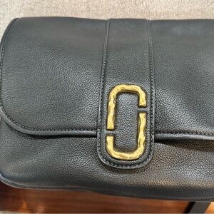 Marc Jacobs Black and Gold Textured Bag